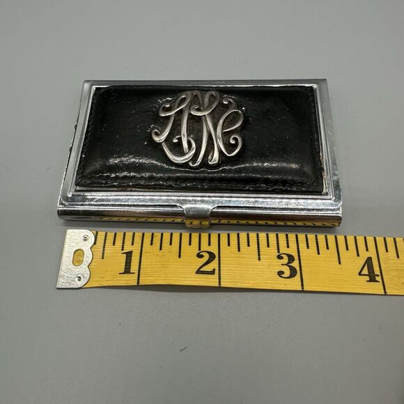 Brighton Business Card Holder Black And Silver - Picture 5 of 6